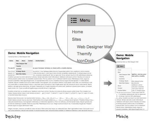 jquery+HTML5响应式导航菜单设计教程（jquery导航栏）
